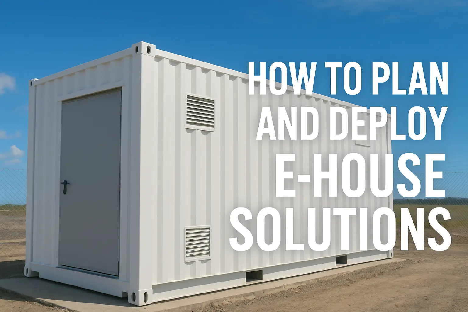 How to Plan and Deploy E-house Solutions