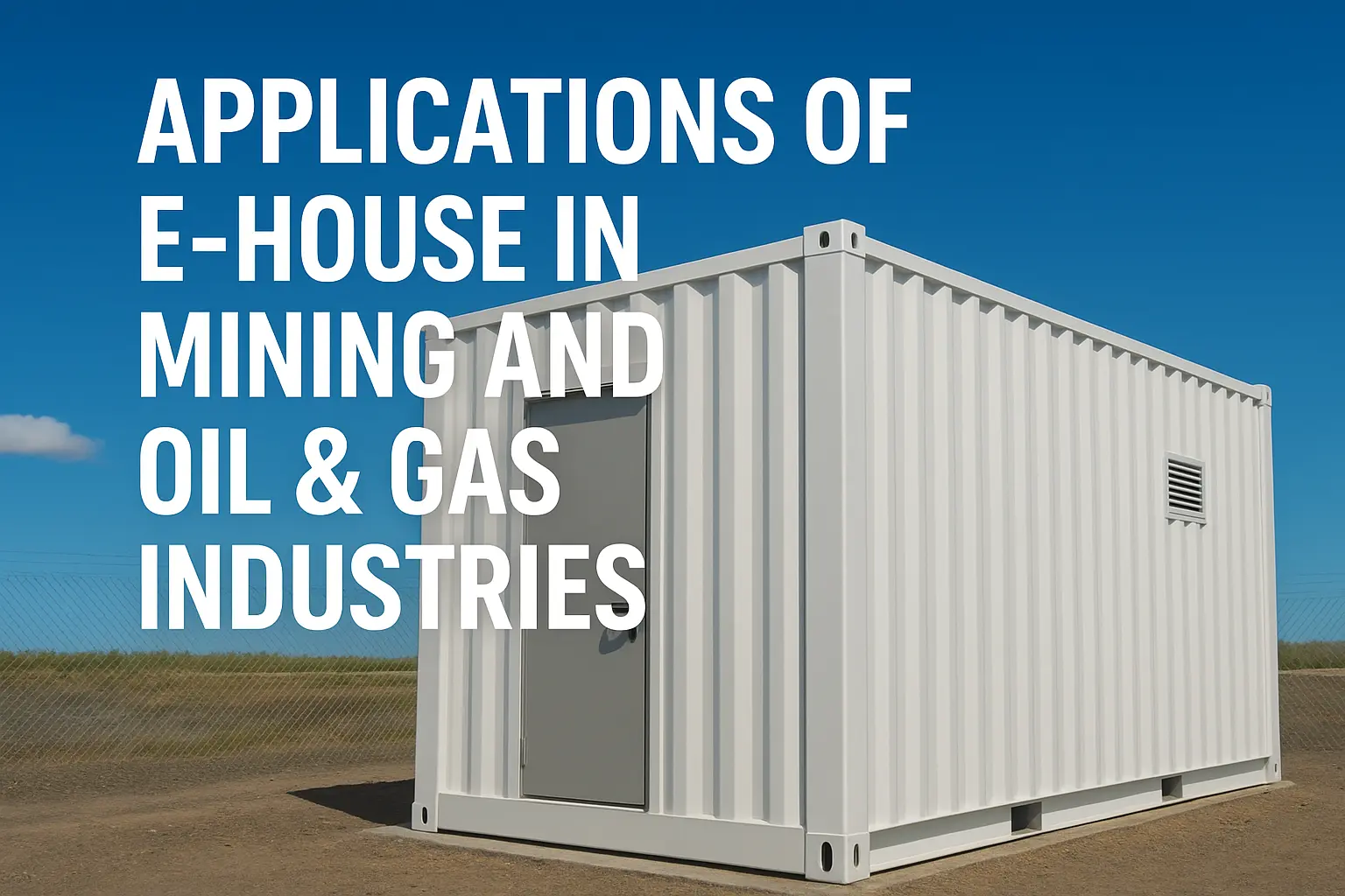 Applications of E-house in Mining and Oil & Gas Industries
