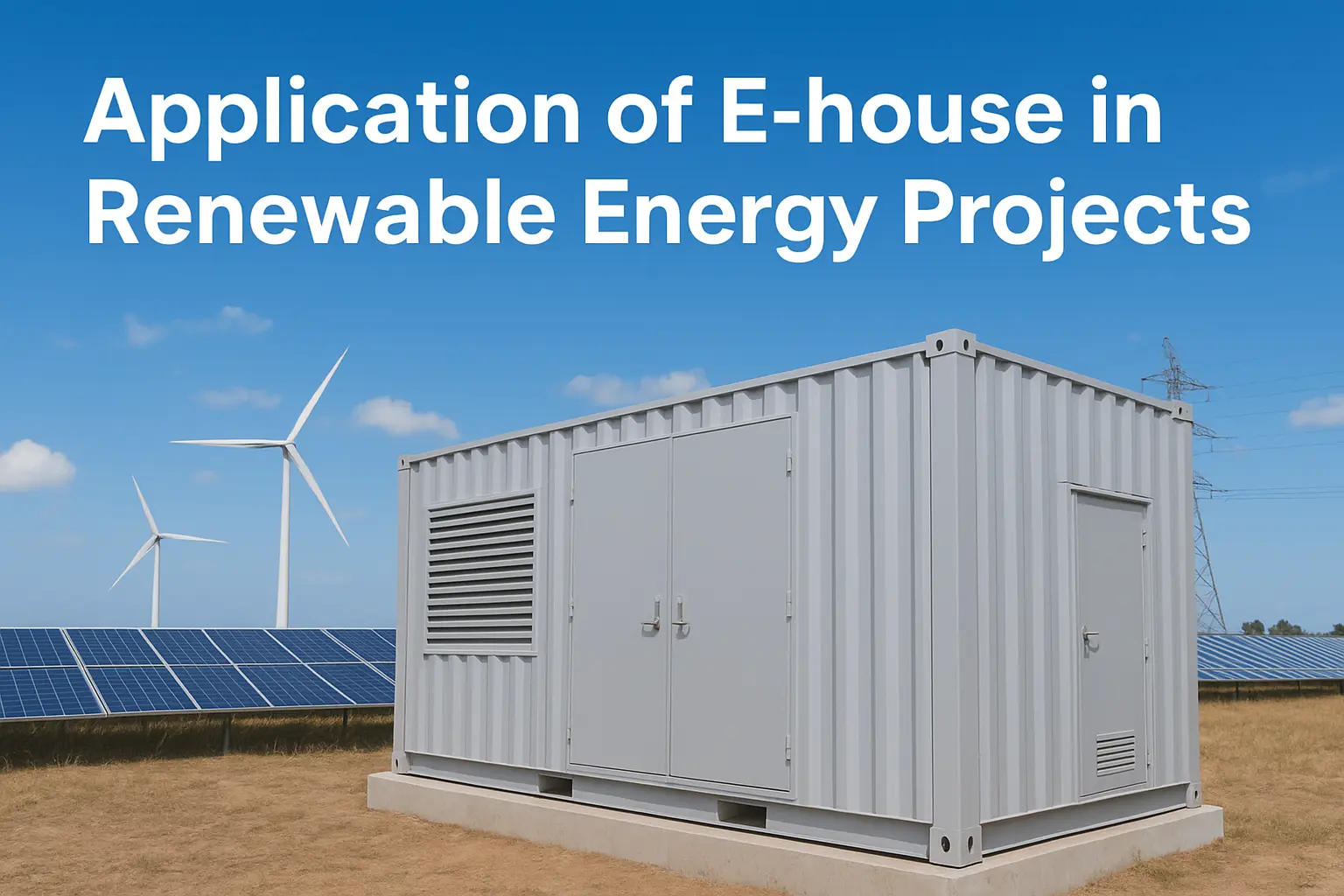 Application of E-house in Renewable Energy Projects