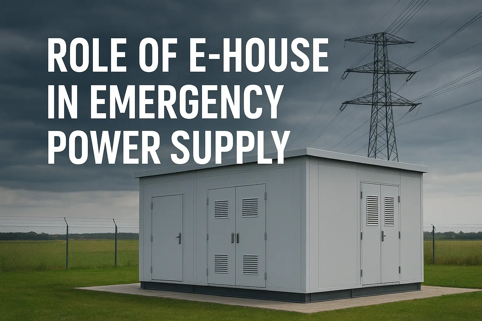 Role of E-house in Emergency Power Supply